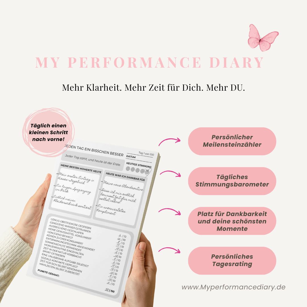 Selfcare Tagebuch 100 Tage Routine Abendroutine 